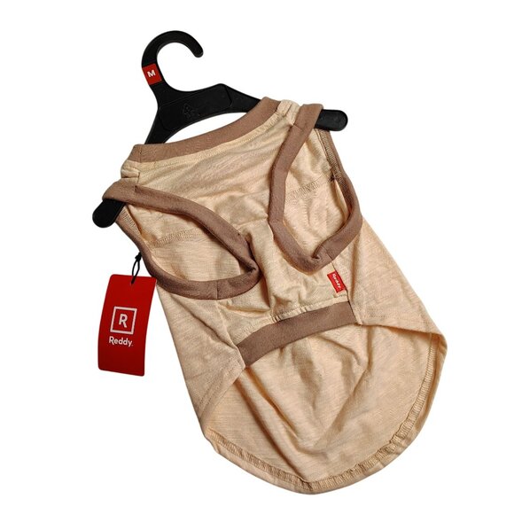 Reddy Dog Medium Lightweight Pleated Tank Top In Beige With Recycled Material - Picture 4 of 5